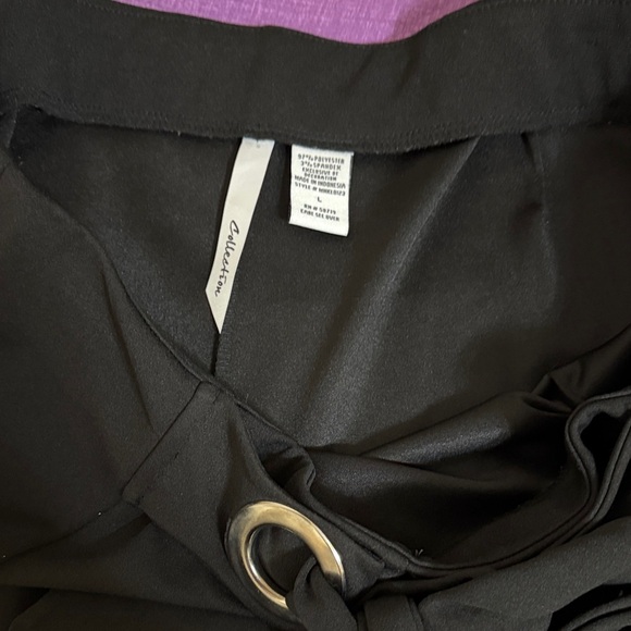 Collection B Black Wide Leg Pants - Picture 2 of 4